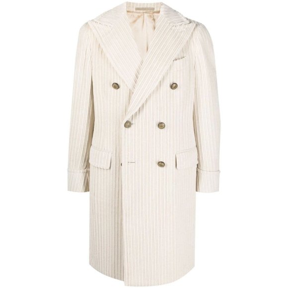 ERMENEGILDO ZEGNA - NWT - By ELEVENTY "CASHCO" CASHMERE Corduroy Coat - 42US - Picture 1 of 5